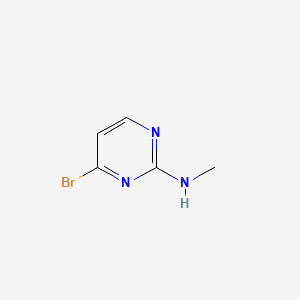 4-Bromo-N-methylpyrimidin-2-amine chemical structure (CAS 1209458-16-1)