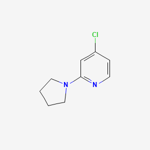 4-Chloro-2-(pyrrolidin-1-yl)pyridine chemical structure (CAS 1209459-01-7)