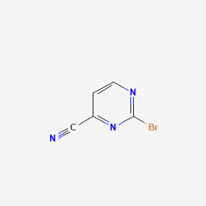 2-Bromopyrimidine-4-carbonitrile chemical structure (CAS 1209459-16-4)