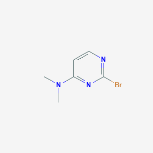 2-Bromo-N,N-dimethylpyrimidin-4-amine chemical structure (CAS 1209459-27-7)