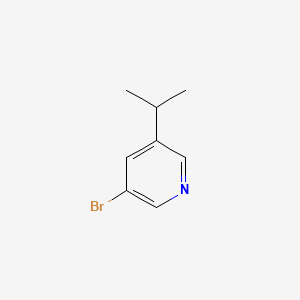3-Bromo-5-isopropylpyridine chemical structure (CAS 1209459-74-4)