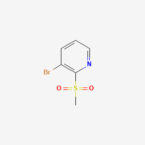 3-Bromo-2-(methylsulfonyl)pyridine chemical structure (CAS 1209459-95-9)