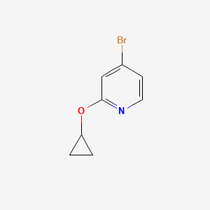 4-Bromo-2-cyclopropoxypyridine chemical structure (CAS 1209460-14-9)