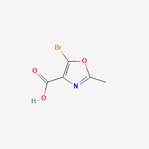 5-Bromo-2-methyloxazole-4-carboxylic acid chemical structure (CAS 1209573-86-3)