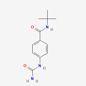 N-(tert-Butyl)-4-ureidobenzamide chemical structure (CAS 1209676-36-7)