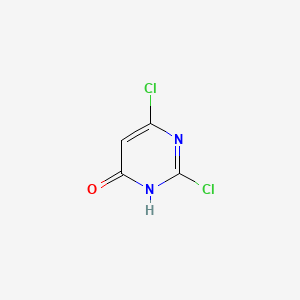 2,6-Dichloro-3H-pyrimidin-4-one chemical structure (CAS 120977-94-8)