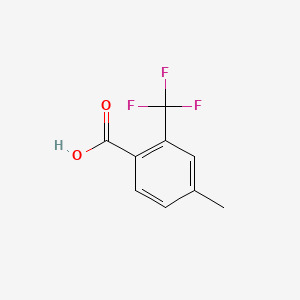 4-Methyl-2-(trifluoromethyl)benzoic acid chemical structure (CAS 120985-64-0)
