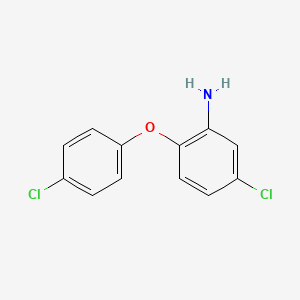 5-Chloro-2-(4-chlorophenoxy)aniline chemical structure (CAS 121-27-7)