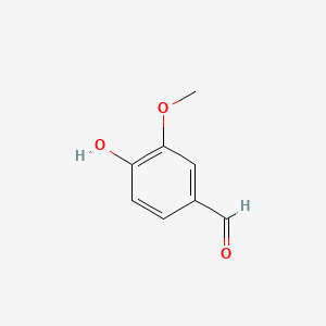4-Hydroxy-3-methoxybenzaldehyde chemical structure (CAS 121-33-5)