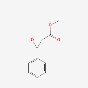 Ethyl 3-phenylglycidate chemical structure (CAS 121-39-1)
