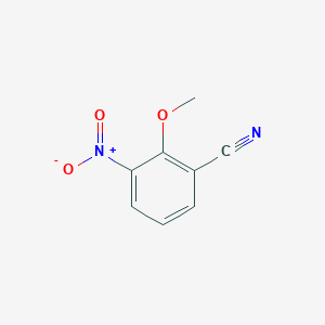 2-Methoxy-3-nitrobenzonitrile chemical structure (CAS 121001-06-7)