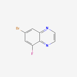7-Bromo-5-fluoroquinoxaline chemical structure (CAS 1210048-05-7)