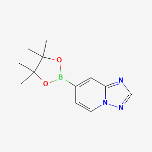7-(4,4,5,5-Tetramethyl-1,3,2-dioxaborolan-2-yl)-[1,2,4]triazolo[1,5-a]pyridine chemical structure (CAS 1210048-18-2)