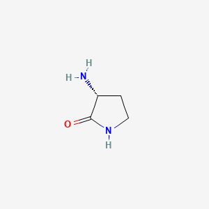 (R)-3-Aminopyrrolidin-2-one chemical structure (CAS 121010-86-4)