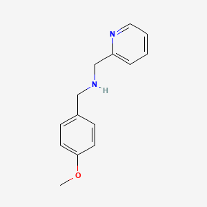 N-(4-Methoxybenzyl)-1-(pyridin-2-yl)methanamine chemical structure (CAS 121020-62-0)