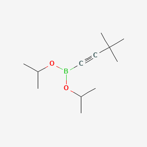 Diisopropyl (3,3-dimethylbut-1-yn-1-yl)boronate chemical structure (CAS 121021-24-7)