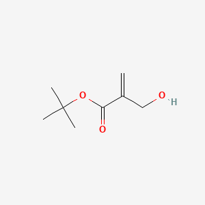 tert-Butyl 2-(hydroxymethyl)acrylate chemical structure (CAS 121065-74-5)