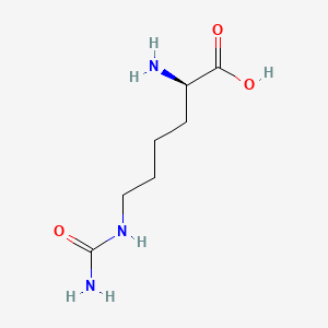 (R)-2-Amino-6-ureidohexanoic acid chemical structure (CAS 121080-96-4)
