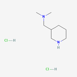 N,N-Dimethyl-1-(piperidin-3-yl)methanamine dihydrochloride chemical structure (CAS 1211495-34-9)