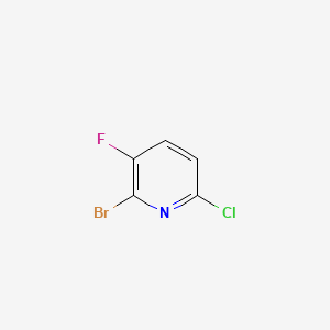2-Bromo-6-chloro-3-fluoropyridine chemical structure (CAS 1211515-03-5)