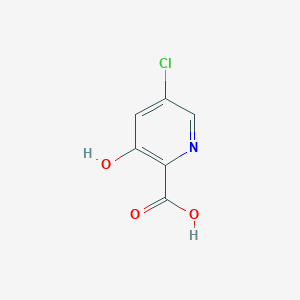 5-Chloro-3-hydroxypyridine-2-carboxylic acid chemical structure (CAS 1211515-34-2)