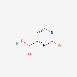 2-Bromopyrimidine-4-carboxylic acid chemical structure (CAS 1211515-50-2)