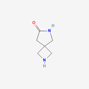 2,6-Diazaspiro[3.4]octan-7-one chemical structure (CAS 1211515-65-9)