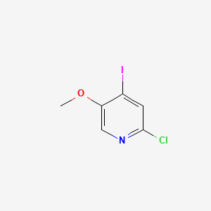 2-Chloro-4-iodo-5-methoxypyridine chemical structure (CAS 1211516-07-2)