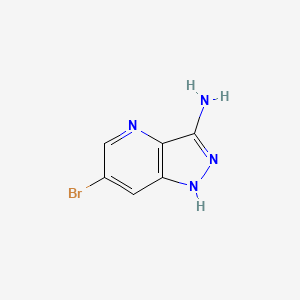6-Bromo-1H-pyrazolo[4,3-b]pyridin-3-amine chemical structure (CAS 1211516-09-4)
