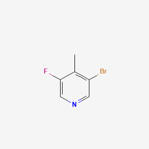 3-Bromo-5-fluoro-4-methylpyridine chemical structure (CAS 1211517-76-8)
