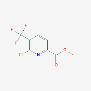 Methyl 6-chloro-5-(trifluoromethyl)picolinate chemical structure (CAS 1211518-35-2)