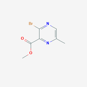 Methyl 3-bromo-6-methylpyrazine-2-carboxylate chemical structure (CAS 1211518-61-4)