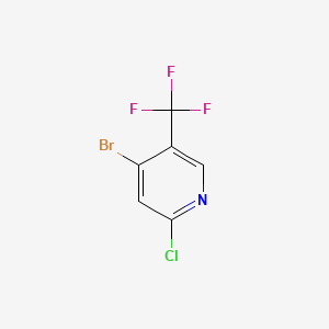 4-Bromo-2-chloro-5-(trifluoromethyl)pyridine chemical structure (CAS 1211520-18-1)
