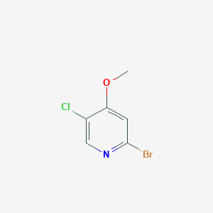 2-Bromo-5-chloro-4-methoxypyridine chemical structure (CAS 1211520-39-6)