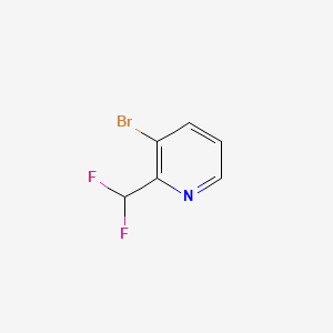 3-Bromo-2-(difluoromethyl)pyridine chemical structure (CAS 1211520-77-2)