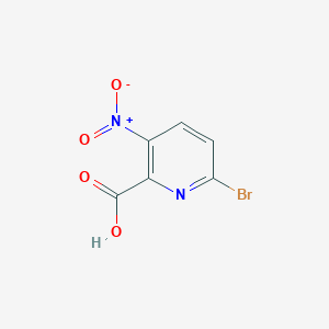 6-Bromo-3-nitropicolinic acid chemical structure (CAS 1211520-91-0)