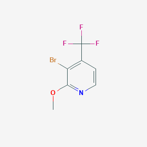 3-Bromo-2-methoxy-4-(trifluoromethyl)pyridine chemical structure (CAS 1211521-34-4)