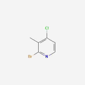 2-Bromo-4-chloro-3-methylpyridine chemical structure (CAS 1211521-46-8)