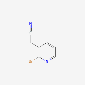 2-(2-Bromopyridin-3-yl)acetonitrile chemical structure (CAS 1211523-71-5)