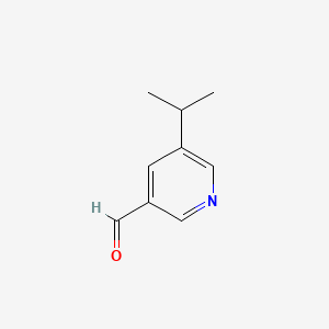 5-Isopropylnicotinaldehyde chemical structure (CAS 1211524-73-0)