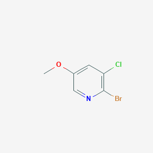 2-Bromo-3-chloro-5-methoxypyridine chemical structure (CAS 1211525-38-0)