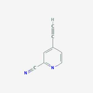 4-Ethynylpicolinonitrile chemical structure (CAS 1211525-87-9)