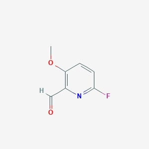 6-Fluoro-3-methoxypicolinaldehyde chemical structure (CAS 1211525-97-1)
