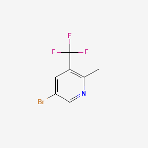 5-Bromo-2-methyl-3-(trifluoromethyl)pyridine chemical structure (CAS 1211526-51-0)