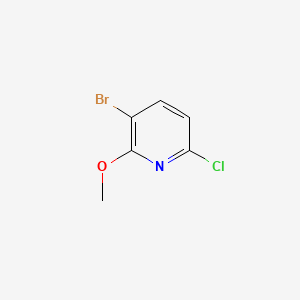 3-Bromo-6-chloro-2-methoxypyridine chemical structure (CAS 1211526-62-3)