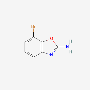 7-Bromobenzo[d]oxazol-2-amine chemical structure (CAS 1211527-07-9)