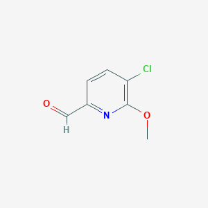 5-Chloro-6-methoxypicolinaldehyde chemical structure (CAS 1211527-87-5)
