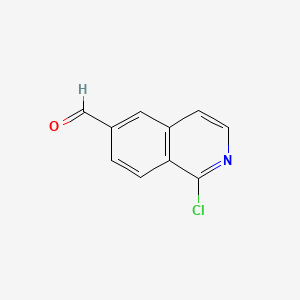 1-Chloroisoquinoline-6-carbaldehyde chemical structure (CAS 1211528-19-6)