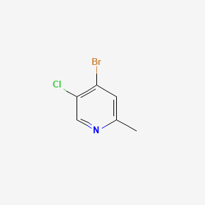 4-Bromo-5-chloro-2-methylpyridine chemical structure (CAS 1211529-34-8)