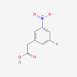 2-(3-Fluoro-5-nitrophenyl)acetic acid chemical structure (CAS 1211529-88-2)